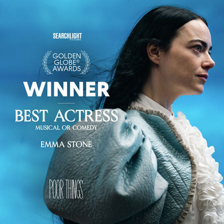 Poor Things Emma Stone Golden Globe 2024