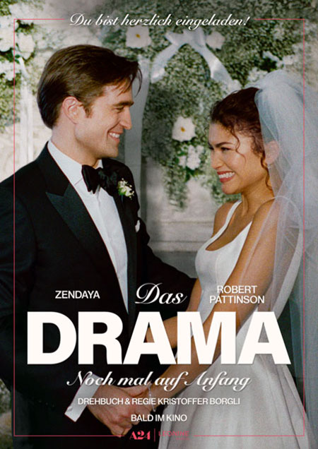 The Drama 2026 Zendaya Robert Pattinson Film Poster